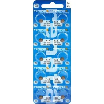 Článková baterie Renata 317 SR516SW baterie do hodinek 1,55V 5,8mAh 10ks 785618318838