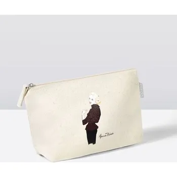 Kosmetická taška Plátěná kosmetická taštička Burda B55013 s motivem, 14x25x6cm