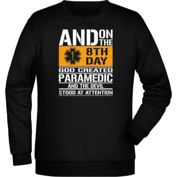 Pánská mikina Mikina PARAMEDIC 8th day - černá