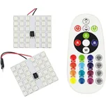 Interlook Panel LED RGB 36-chip 2x18 + adaptéry C5W a W5W s IR ovladačem