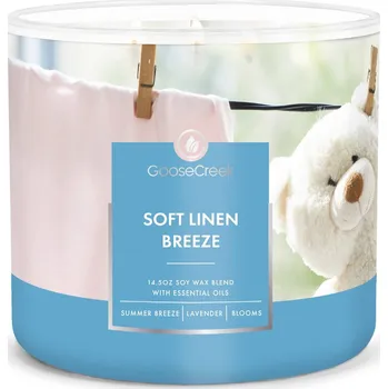 Svíčka Goose Creek Candle svíčka Soft Linen Breeze, 411 g