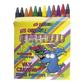 Pastelka EASY COLW Voskové pastelky, 12 barev