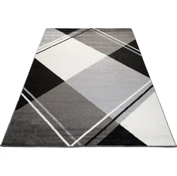 Koberec Moderní koberec JAWA - šedý - čtverce 1 Rozměr koberce: 120x170 cm