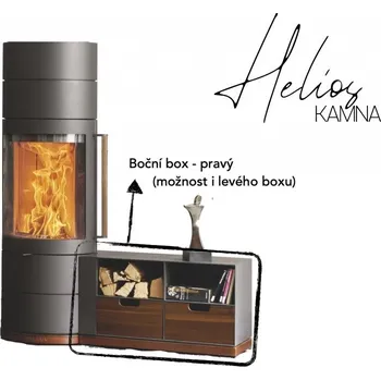 Krbová kamna Austroflamm Lux boční box pravý (ŠxV 68x41cm)