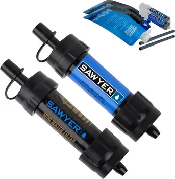 Cestovní filtr na vodu Sawyer Twin Pack Mini Filter  SP128 modrý/černý
