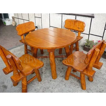 Zahradní sestava Zahradní nábytek BRAČ s kulatým stolem Barevné provedení: Třešeň