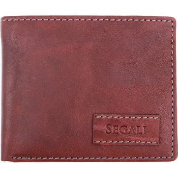 Peněženka Pánská kožená peněženka Segali 1031 TAN hnědá