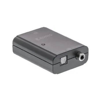 Elektrická zásuvka Převodník Digitálního Audia 2x RCA Zásuvka - 1x Toslink Zásuvka + 1x SPDIF (RCA) Zásuvka Tmavě Šedá