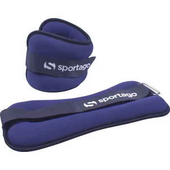 Zátěžové oblečení Sportago neoprénová zátěž na zápěstí/kotník 2 x 1 kg - modrá