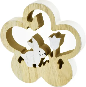 Velikonoční dekorace Kytička se zajíčkem 14 cm