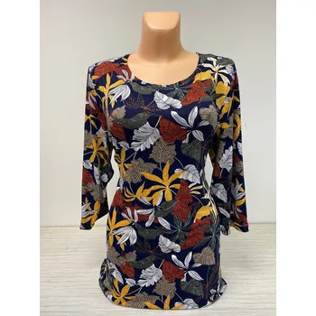 Dámská tunika Halenka KAROLÍNKA, Barva Jako na obrázku, Velikost XXL 48, Materiál 96% Viskoza 4% Lycra