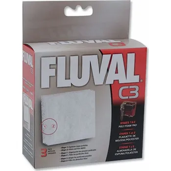 Přílušenství k akvarijnímu filtru Náplň molitan polyester FLUVAL C3 (3ks)
