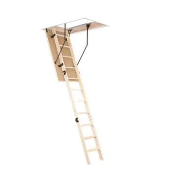Schodiště Půdní schody skládací Oman Easy Step 120x60cm dřevěné skládací schody se zatepleným víkem