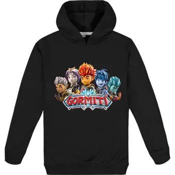 Chlapecký svetr Dětská mikina Gormiti s kapucí Barva: Černá, Velikost: 160 cm (děti 10-12 let)