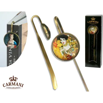 Zarážka na knihu Carmani® Carmani - Záložka do knihy G. Klimt Adela Bloch - Bauer I - 14,5*4,5*3 cm