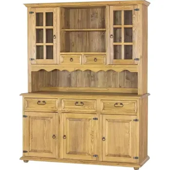 Knihovna Masivní kredenc CORDOBA Slim VIT104 Barevné provedení: Světlý vosk K01