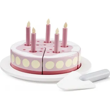 Hra na obchod Kids Concept 1000266 Dřevěný růžový dort