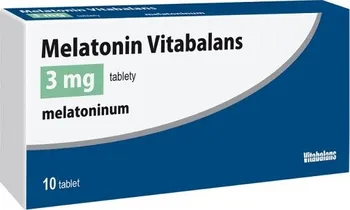 Lék na neurologické potíže Vitabalans Melatonin 3 mg 10 tbl.