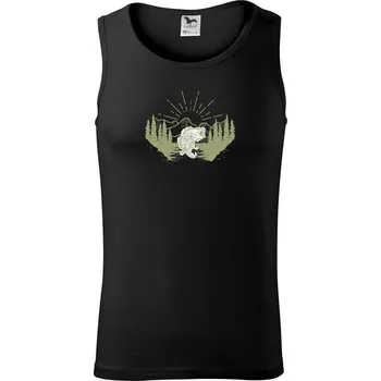 Skákající ryba pohoří - Tílko pánské Core - L ( Černá )