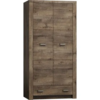 Šatní skříň Skříň šatní dvoudvéřová jasan tmavý INDIANAPOLIS I1