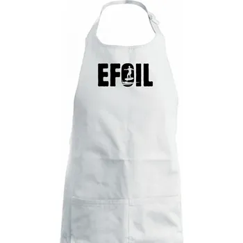 Kuchyňská zástěra Efoil nápis - Dámská zástěra na vaření - Univerzální velikost ( Bílá )