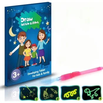 Magnetická kreslící tabulka TMN Kreslící tabulka na kreslení světlem s neviditelným perem A4