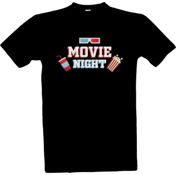 Tričko s potiskem Tričko Movie night pánské