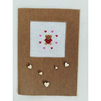 Svatební dekorace BRIMOON Blahopřání Valentýn medvídek vyšívané