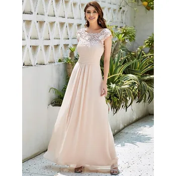 Dámské šaty Ever Pretty plesové šaty s krajkou krémové 9993 Velikost: S / 36 / 04 / 08