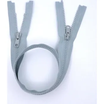 Zip YKK Zip kostěný dělitelný dvoucestný VISLON® 90cm sv. šedá