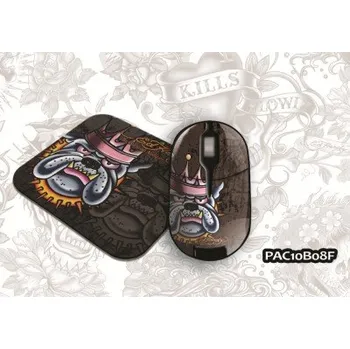 Myš ED HARDY PRO 2 in 1 Pack Fashion 2 - King Dog Brown