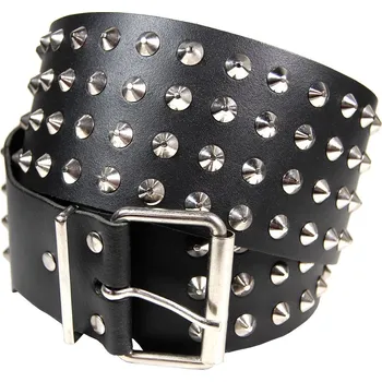 Opasek kožený pásek se cvoky 4 řady