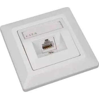 Rozvaděč Zásuvka Solarix CAT6 UTP 1 x RJ45 pod omítku bílá 23100097