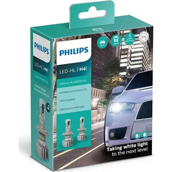 Autožárovka Philips Ultinon Pro5000 H4 24V 15W 2 ks