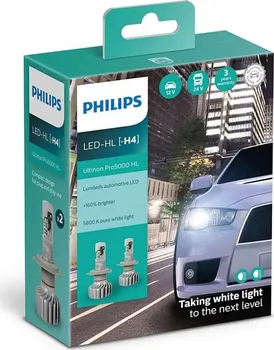 Autožárovka Philips Ultinon Pro5000 H4 24V 15W 2 ks