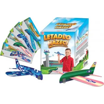 Žertovný předmět Letadlo házecí- 4 různé typy. Cena za 1 ks