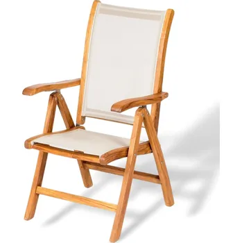 Křeslo polohovatelné křeslo z teaku DIVA