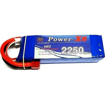 Li-pol baterie 2250 mAh 3S 35C (70C) Power X6