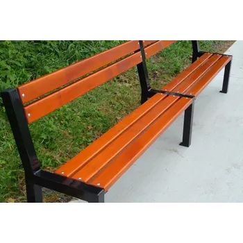 Zahradní lavice HTI Lavička Zlín II KA-K1005 Délka latí: 1500 mm, Typ ukotvení: dlouhé (k zabetonování), Barva konstrukce: šedá komaxit (RAL 7016)