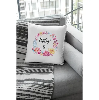 Polštář MMO Polštář Miluji tě bílá