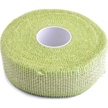 Stuha Jutová stuha jarní zelená 5cm
