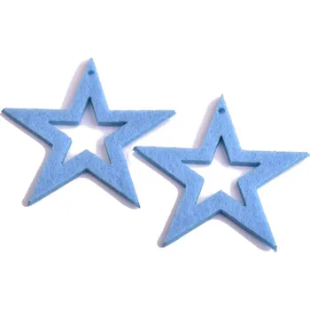 Hvězdy z filcu 2ks Barva: sv. modrá