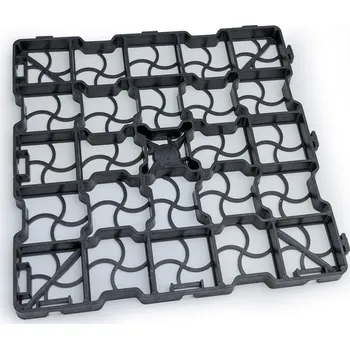 Venkovní dlažba Gutta Covergrid G25 41,5 x 41,5 x 2,5 cm černá