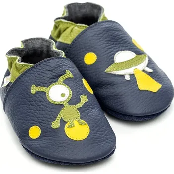 Kojenecké oblečení Liliputi Barefoot capáčky Liliputi® - Soft Sole Ufo modré Velikost: M