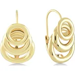 Lillian Vassago Zlaté patentové náušnice kroužky LLV22-GER174Y