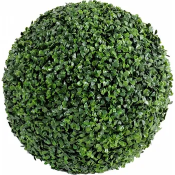 umělá květina Umělý keř Zimostráz - Buxus koule venkovní ECO, 38 cm