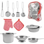 ISO 9438 Sada kovového nádobí pro děti nerez 12 dílů