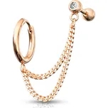 Šperky4U Náušnice + cartilage piercing do ucha - CP1071-RD