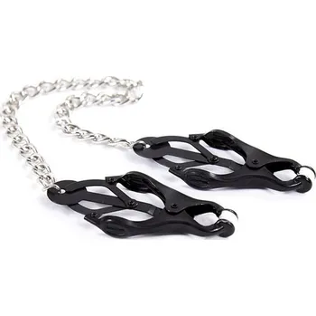 M&K Mr Fist Nipple Clamps Black, svorky na bradavky černé