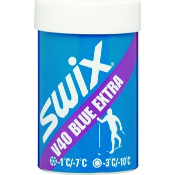 Lyžování SWIX vosk stoupací V40 Modrý extra 45g